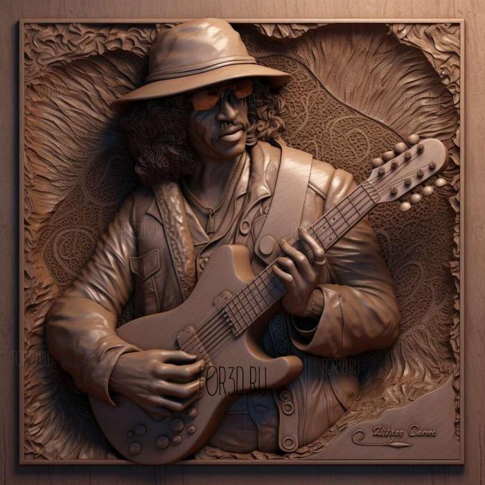 carlos santana 1 stl model for CNC